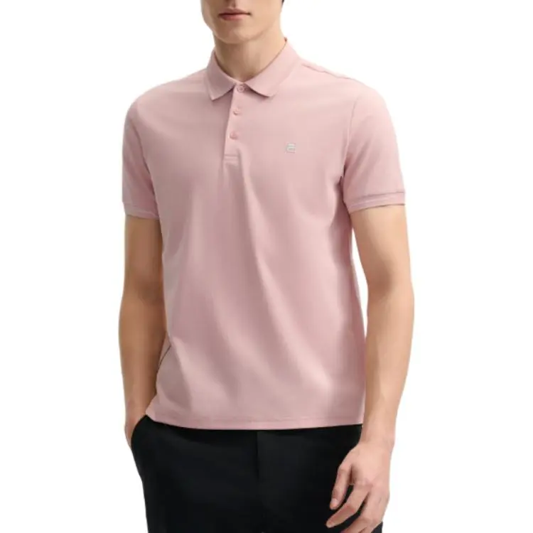 FILA WHITE Polo Shirt Men's Light Gray Pink-2