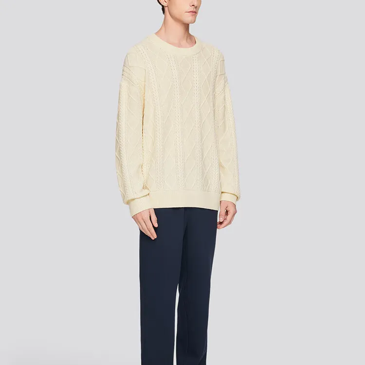 Skechers Sweater Men's Almond Milk White-2