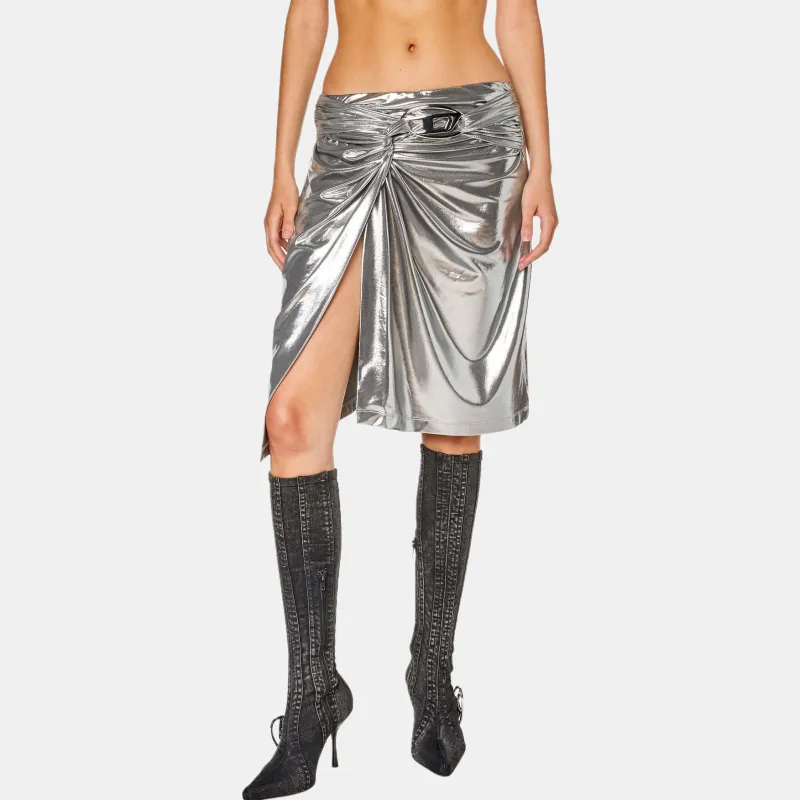 DIESEL O Melt Skirt 'Silver'-4