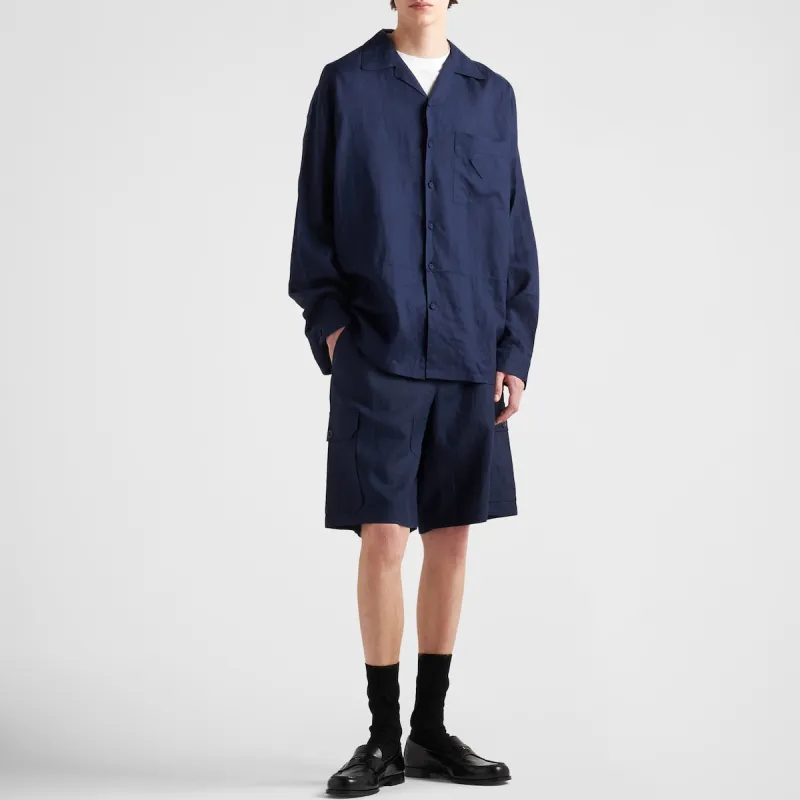 PRADA Long Sleeved Button Up Shirt-3