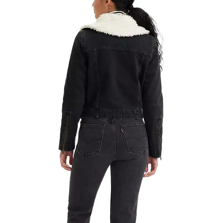 Levis Denim Jackets Women's Dark Color-5