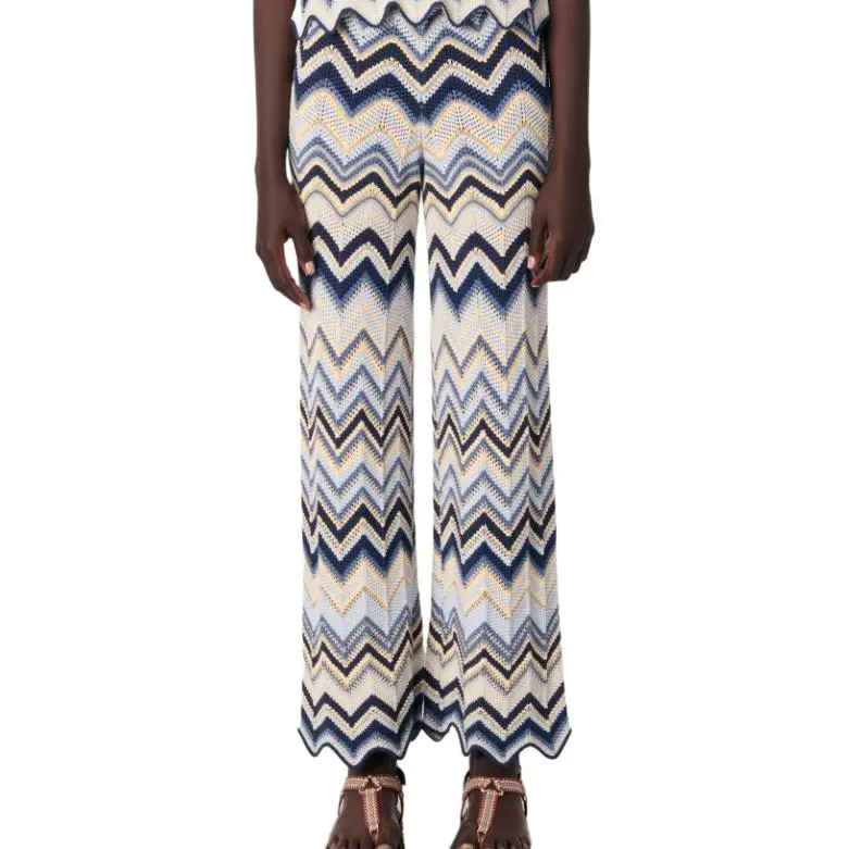 Maje Crochet Flared Trousers-4