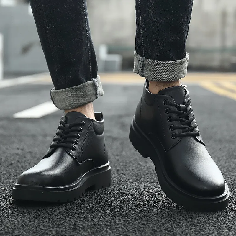 Mr. Thorn Tree Ankle Boots Short Unisex Black-1