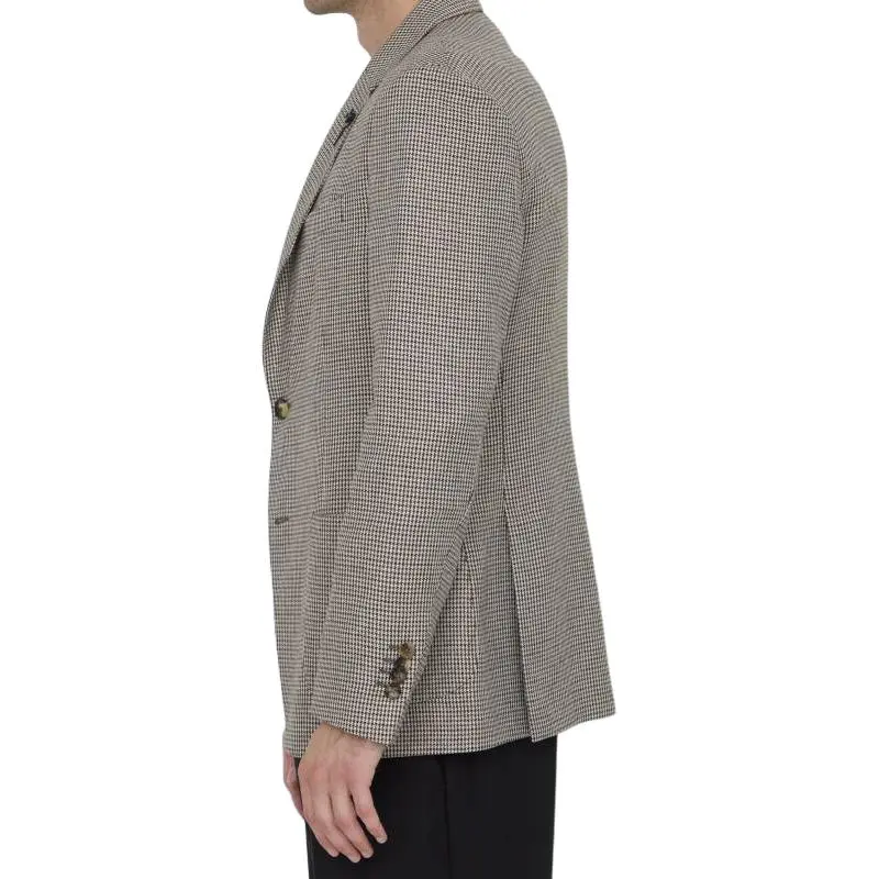 LARDINI Houndstooth pattern Blazer-3