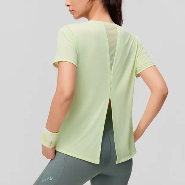 Saucony T Shirt Women's Verdant Green-2