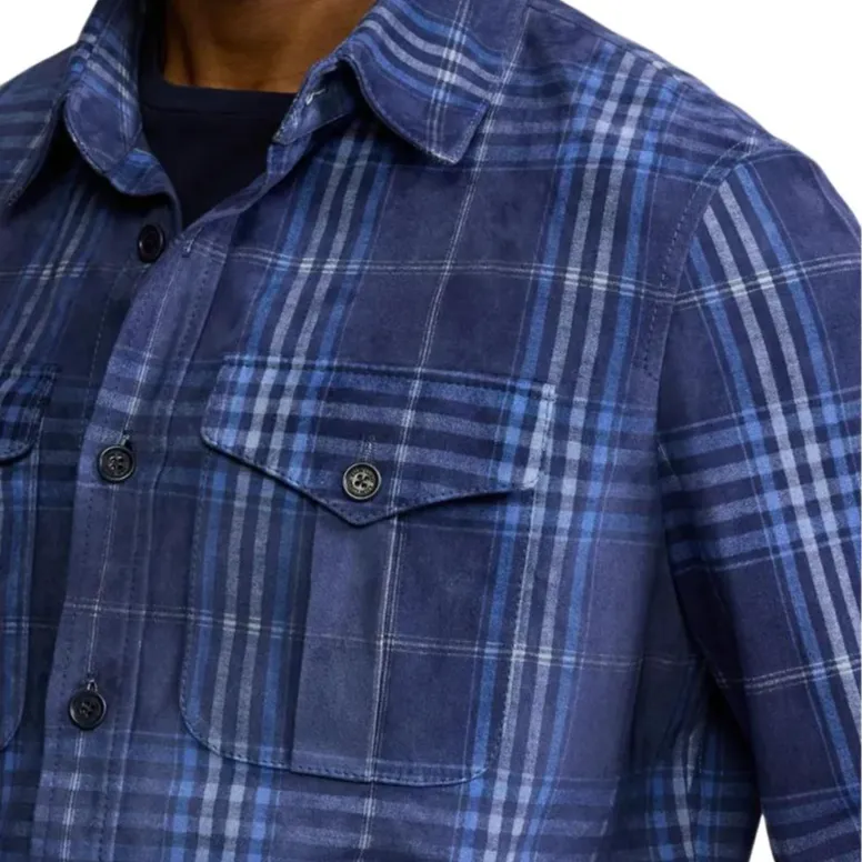 Ralph Lauren Purple Label Checkered Shirt Jacket-6
