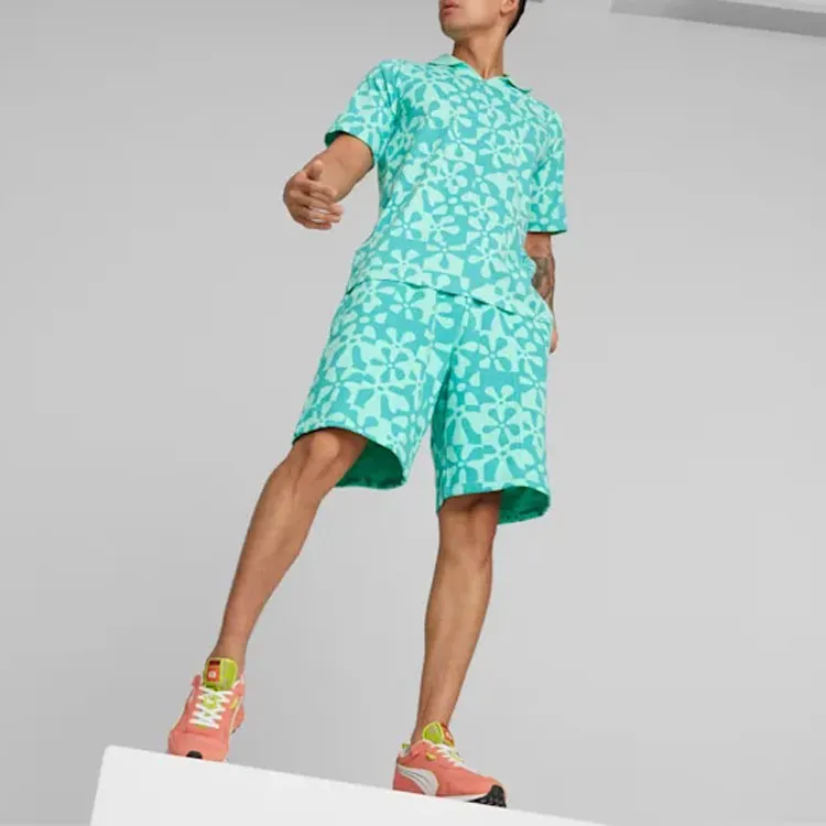 PUMA X SPONGEBOB Casual Shorts Unisex Mint Green-2