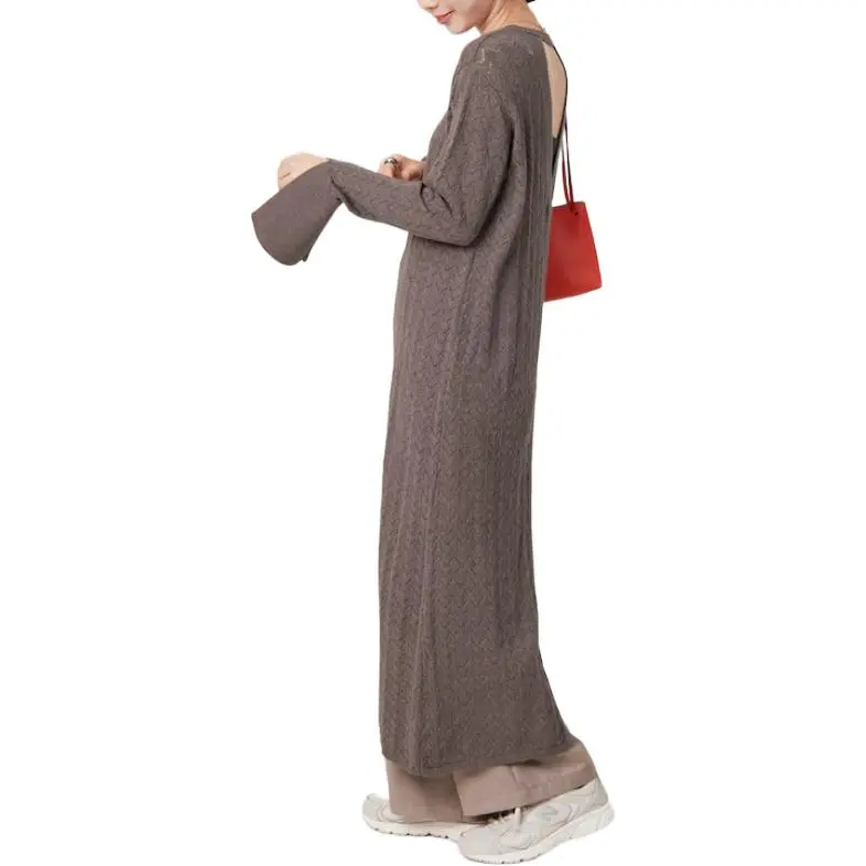 FREAK'S STORE Long Sleeved Dress Women's Charcoal Gray-2