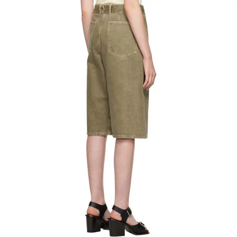 Lemaire Denim Shorts Women's Green-1