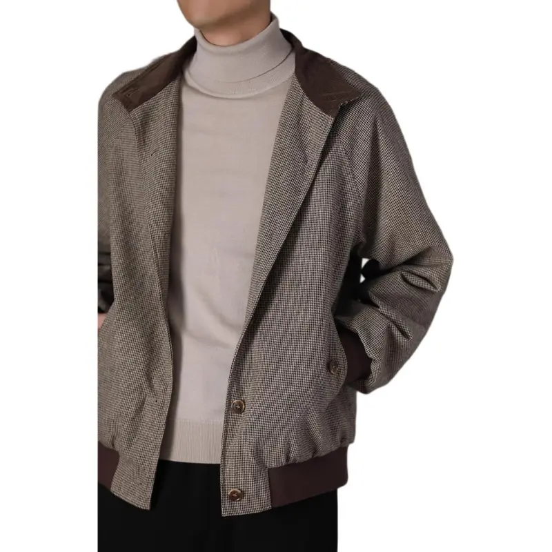 Hacikis Sweater Men's Light Beige Gray-5