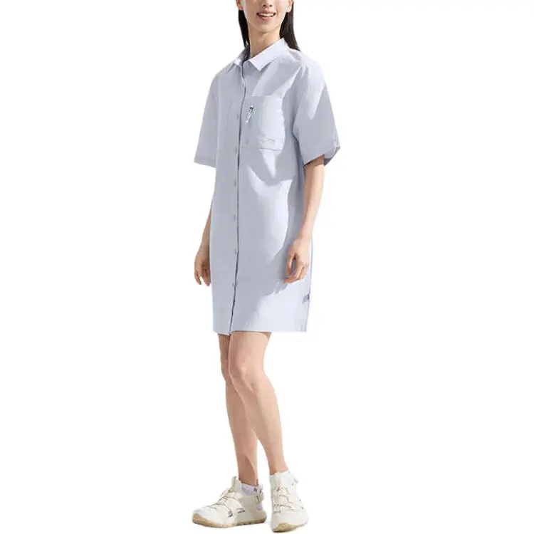 THE NORTH FACE CAMP City Outdoor Collection SS25 Short Sleeved Dress Women's 0TI/Haze Blue-4