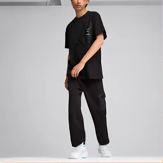 PUMA x Mercedes-AMG Petronas F1® Team X RAEBURN T7 T-Shirt Men's Black-3