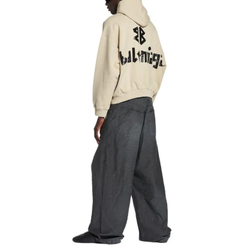 Balenciaga Sweatshirt Regular Fit Unisex Beige-4