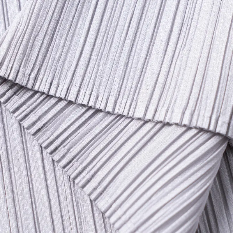PLEATS PLEASE ISSEY MIYAKE SS22 Casual Long Skirts Women's Light Gray-4