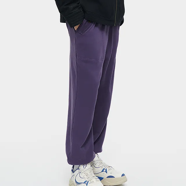 FILA FUSION FILA FUSION X Knitted Sweatpants Men's Beige Blue Purple-4