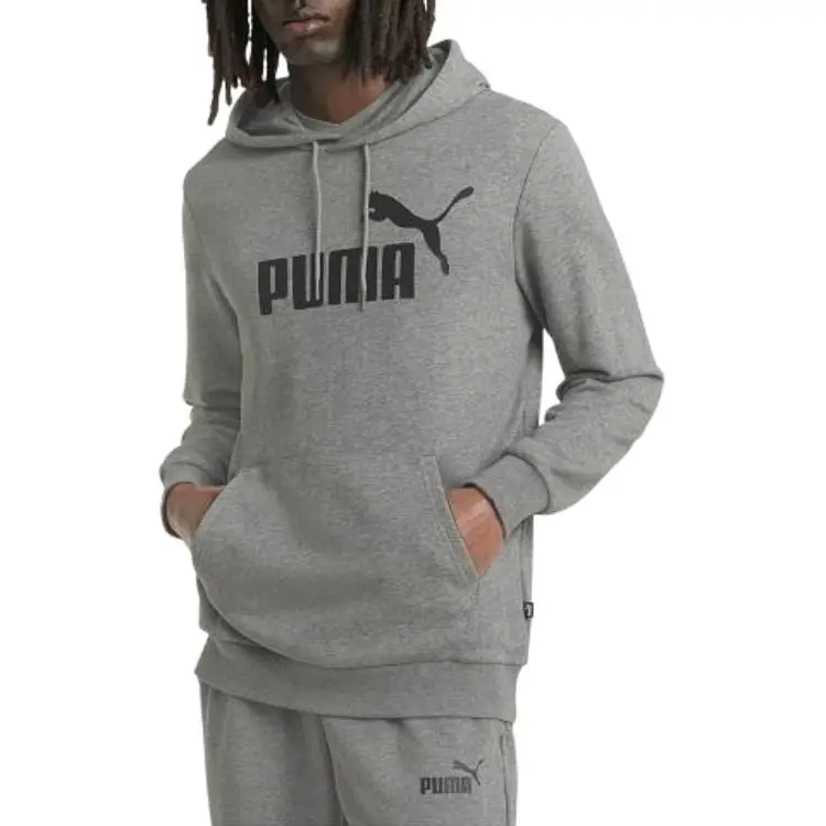 PUMA ESS Sweatshirts Men Gray-3