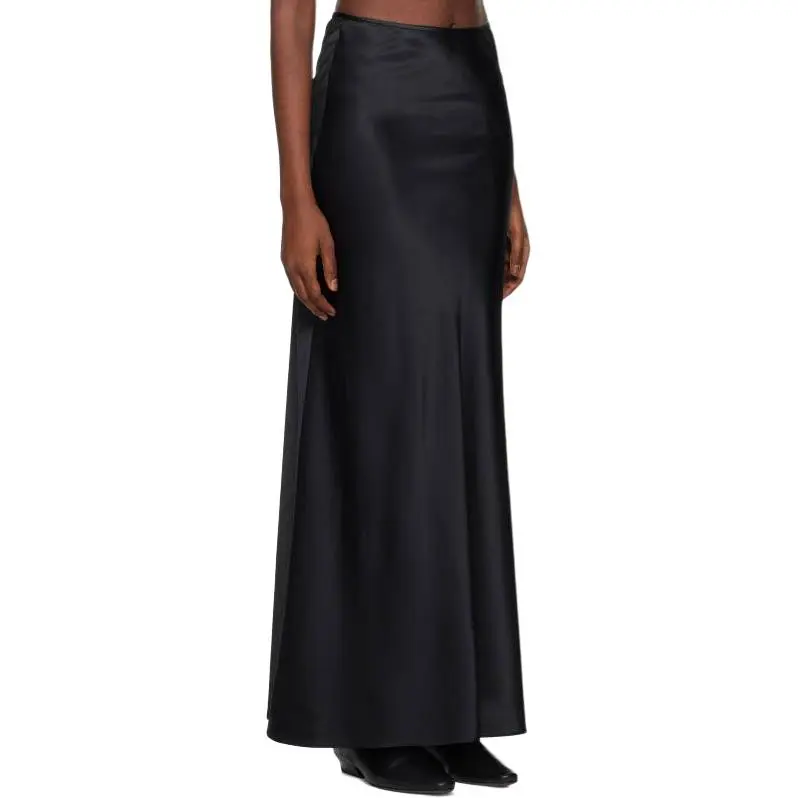 Staud Casual Long Skirt Women's Black-2