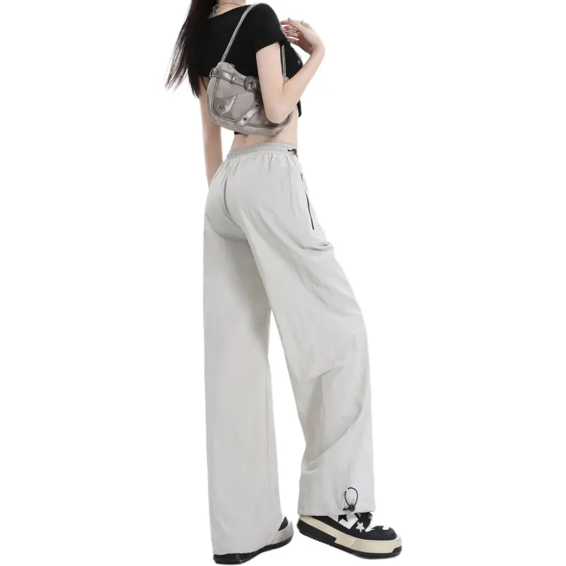Wen Shan Casual Pants Women's Greige-1