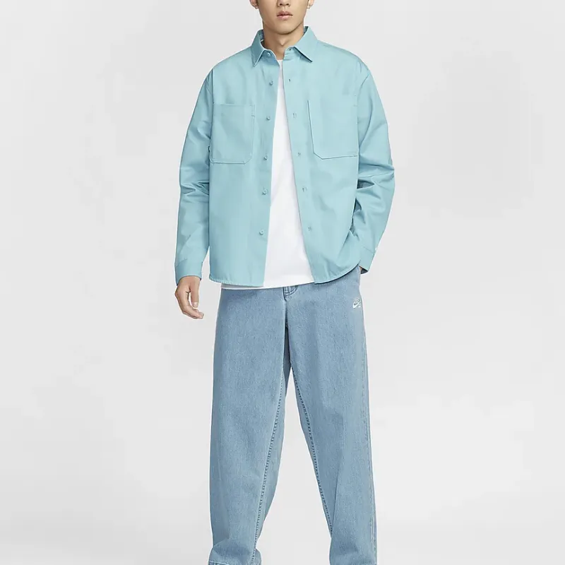 Nike SB Shirt Unisex Denim Blue/Green/White-2