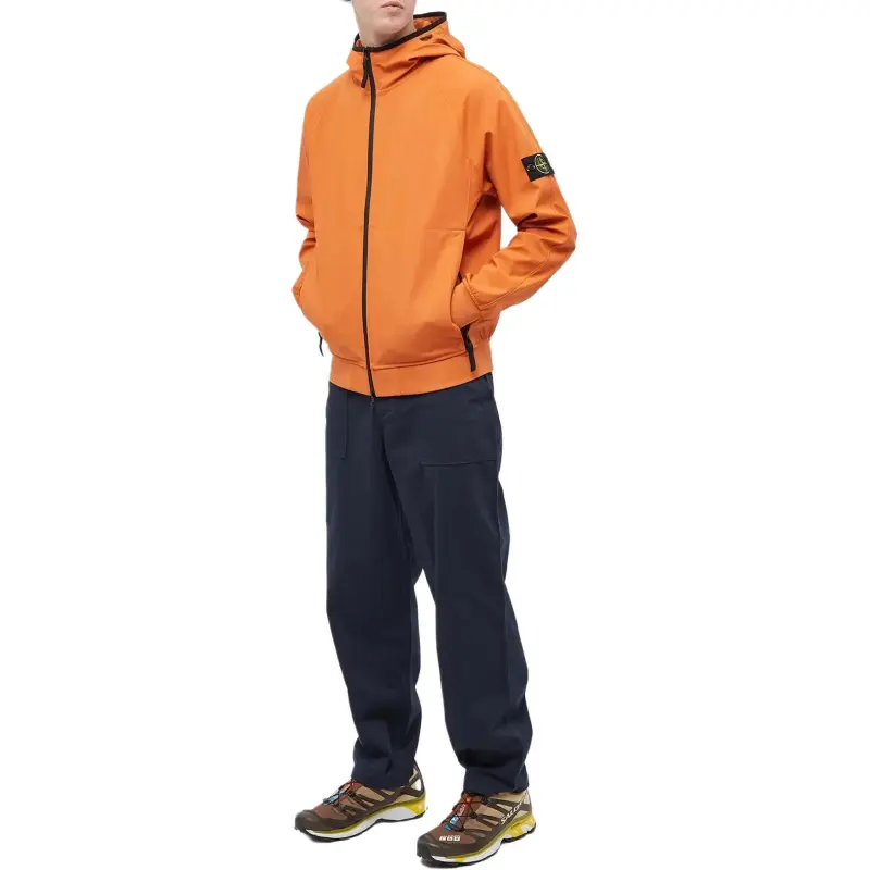 STONE ISLAND Light Soft Shell R E.Dye Technology In Recycled Polyester Jacket-4