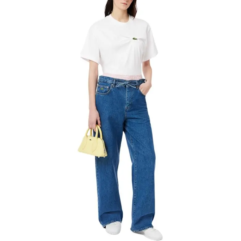 LACOSTE T Shirts Women's White-3
