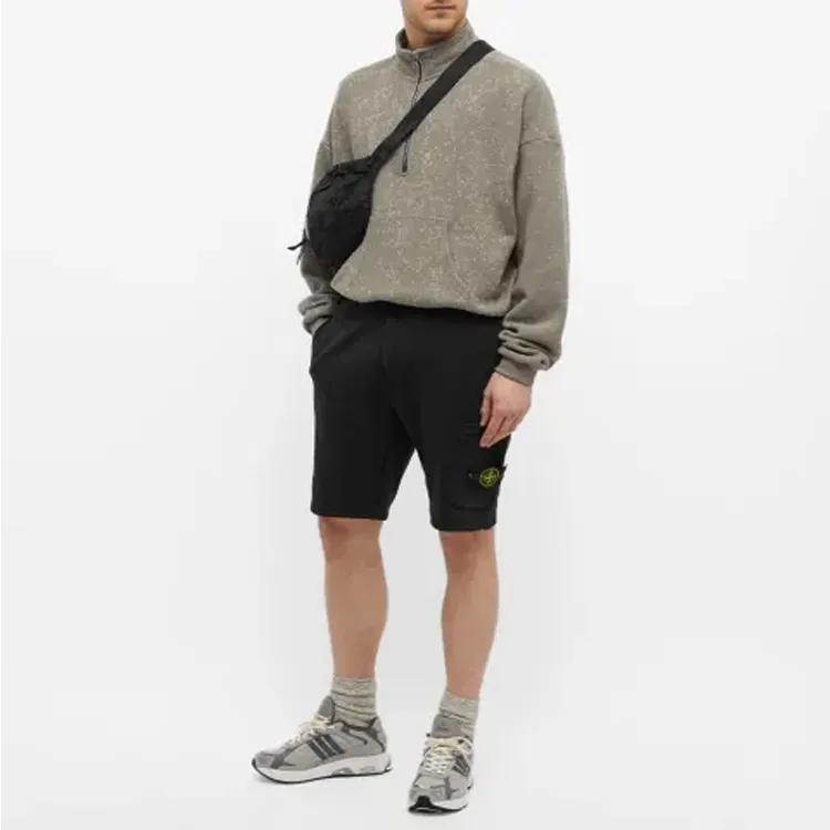 STONE ISLAND Sports Shorts Men's Black-3