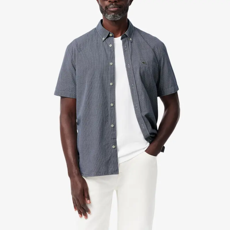 LACOSTE Shirt Men's Medium Gray-1