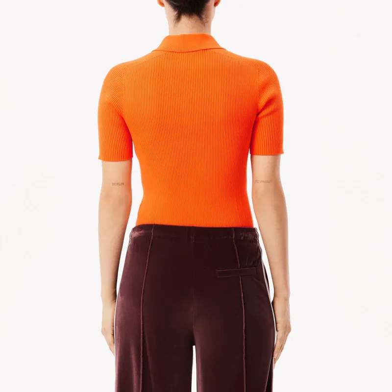 LACOSTE Polo Shirt Women's Orange-2