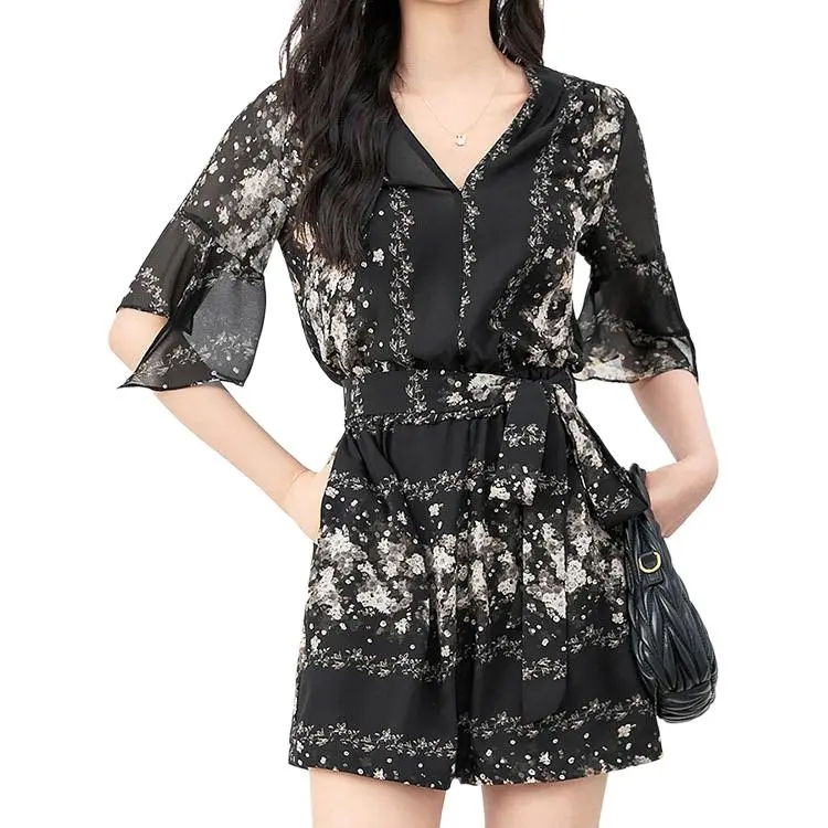 CHARM PICK Jumpsuit Women's Black-2