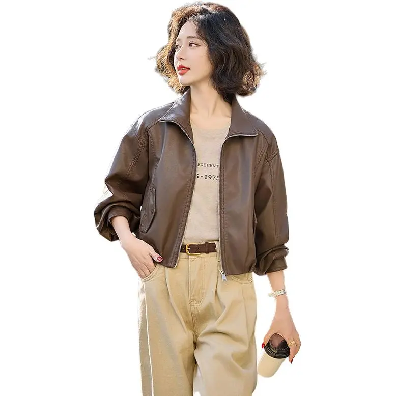 Yi Mengyuan Leather Jacket Women's-2