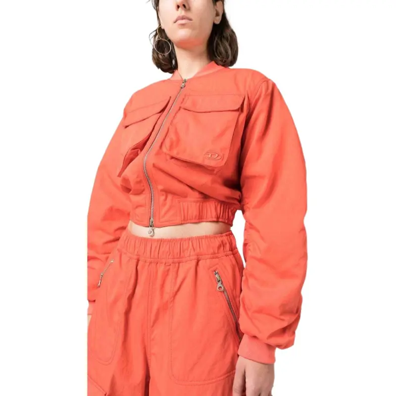DIESEL Jackets Women's Orange-4
