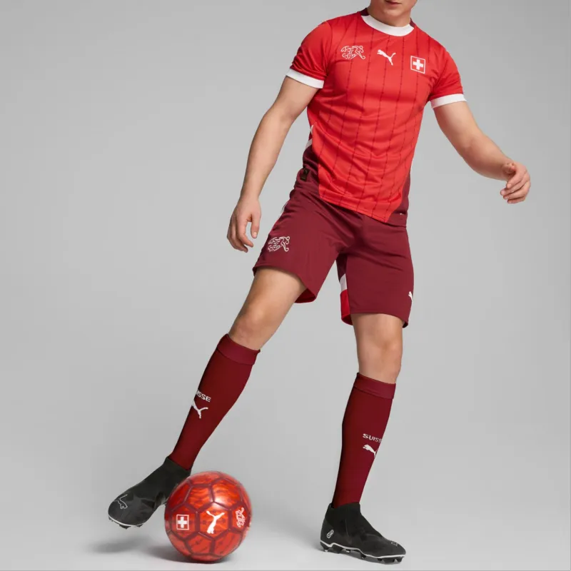 PUMA Switzerland Men's Replica Football Shorts Sports Shorts Men's Red-4