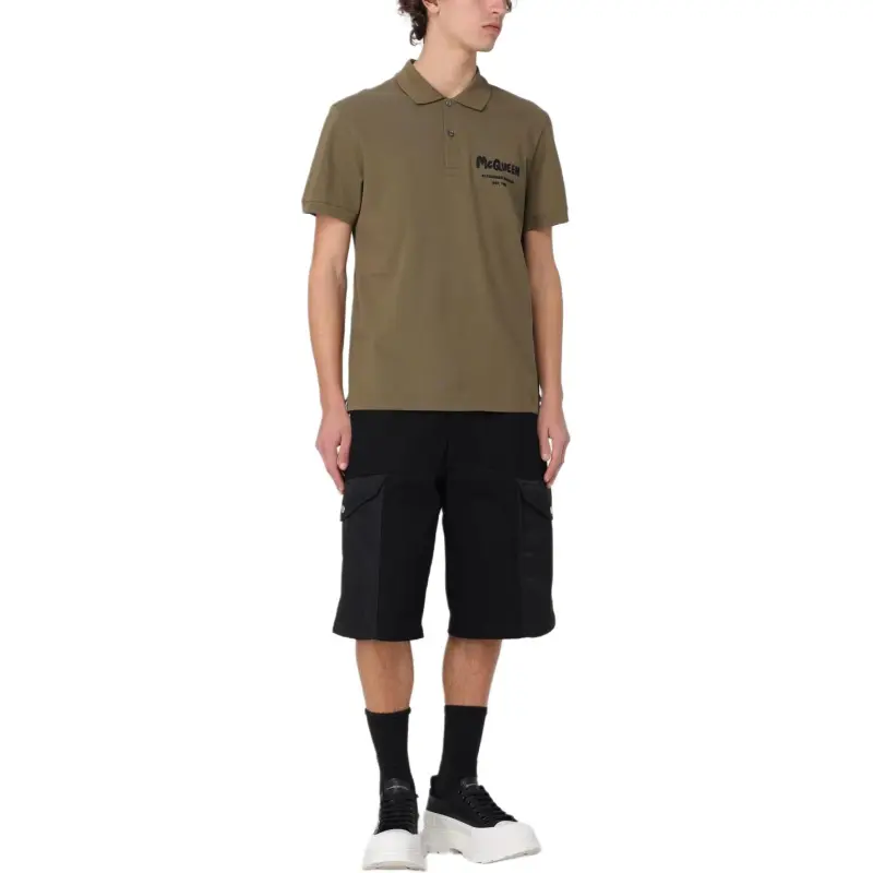 Alexander McQueen Graffiti Printed Polo Shirt-2