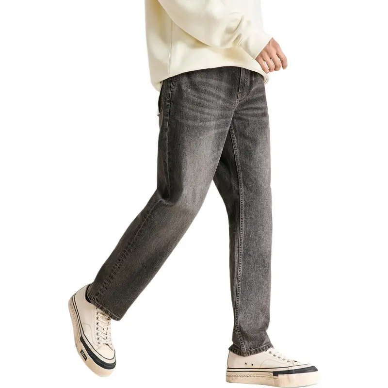 PEACEBIRD MEN Jeans Men's Medium Gray-5