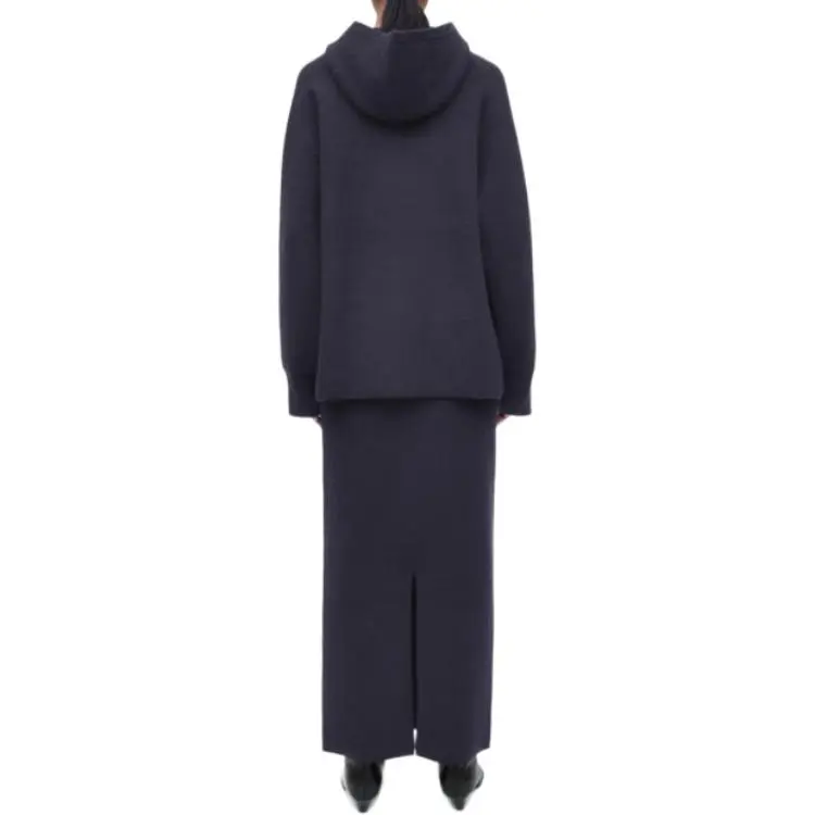 COS Casual Long Skirts Women's Navy Blue-2