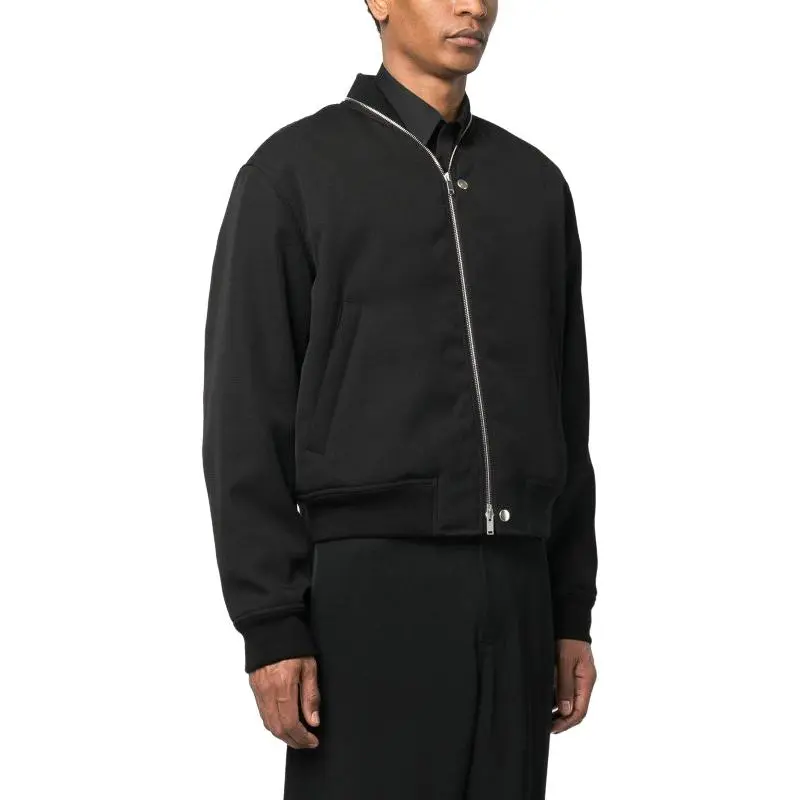 JIL SANDER Zip Up Long Sleeved Bomber Jacket-3