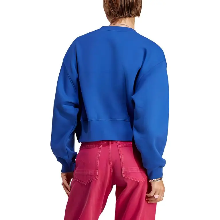 Adidas Originals Sweatshirts Women's Fluorescent Blue-3