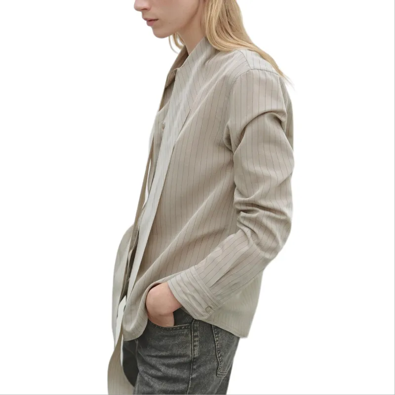 Massimo Dutti Shirt Women's Light Coffee-4