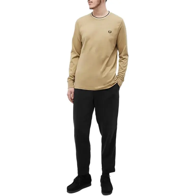 FRED PERRY T Shirts Men Camel-2
