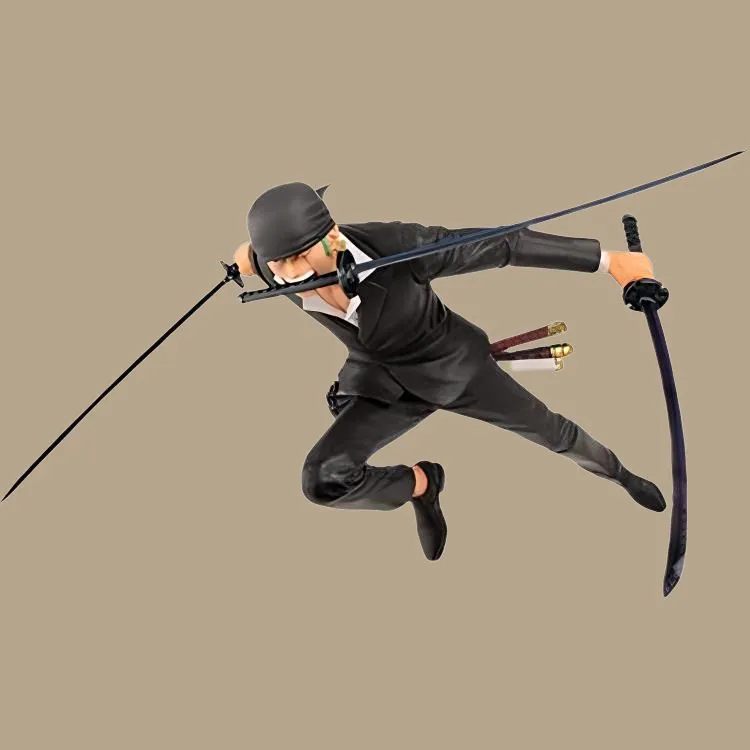 BANPRESTO Roronoa Zoro Glass Factory Ichiban Kuji One Piece Treasure Cruise Vol.1 E Prize Zoro 20cm Figure Bonus Gifts-1
