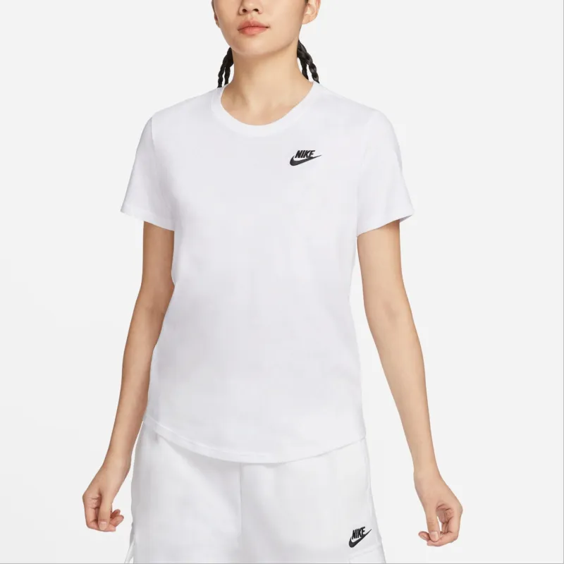 Nike Drop Shoulder Sleeve T Shirt Women's White-4