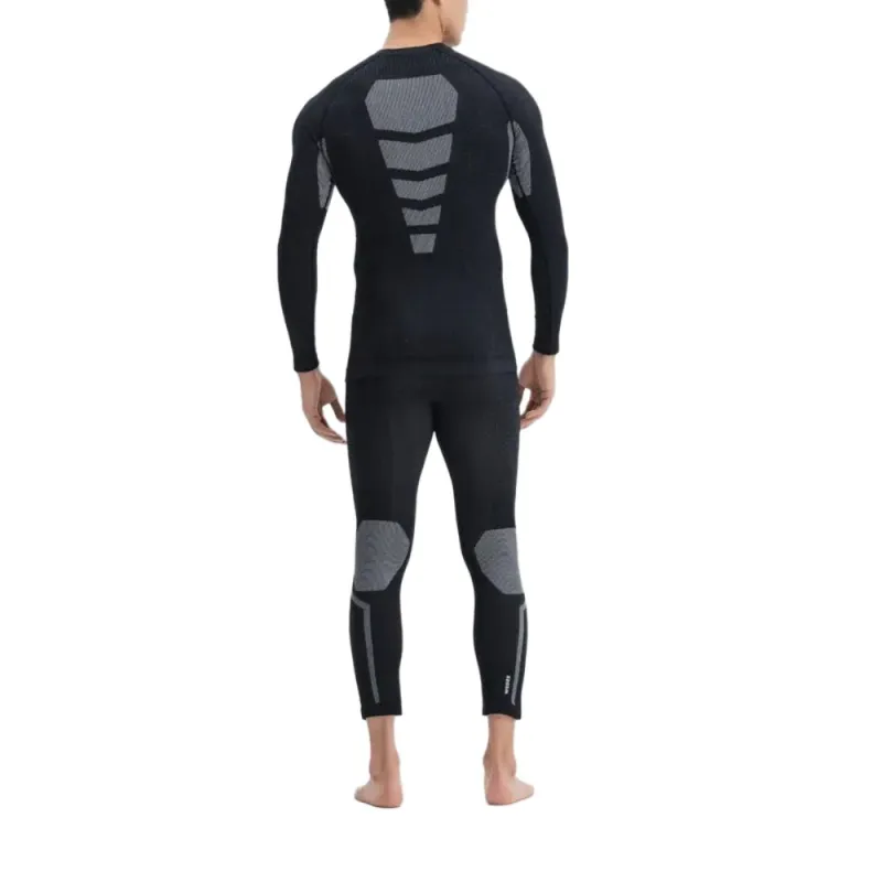 DECATHLON WEDZE Undershirt Men's Smoky Black/Snow-3