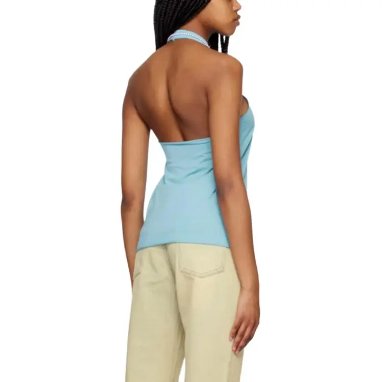 WE11DONE SS23 Tank Top Women's Sky Blue-3
