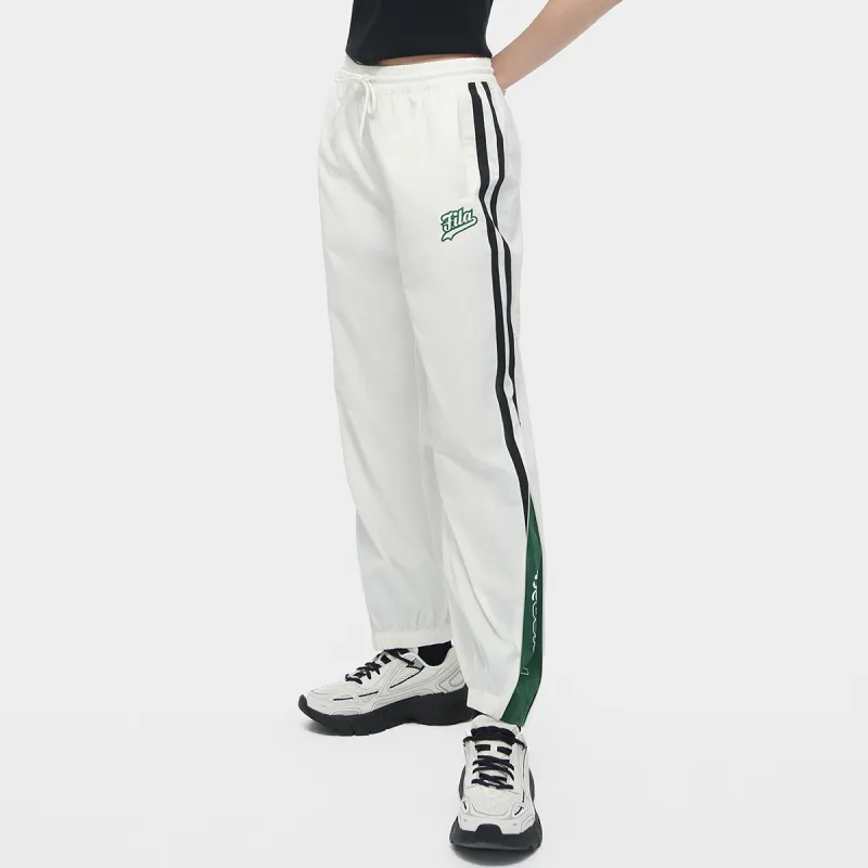 FILA FUSION Knitted Sweatpants Women's Cloud White-2
