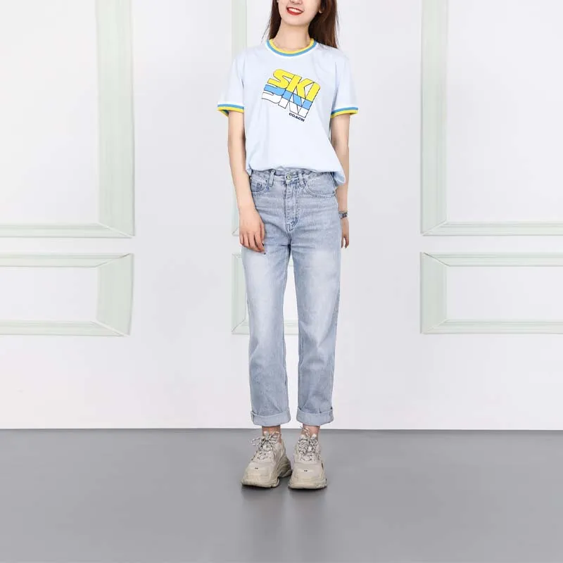 COACH T Shirt Women's Light Blue-2