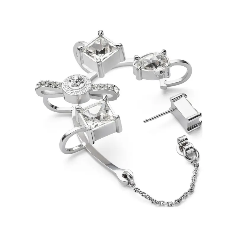 VERSACE Gianni Ribbon Crystal Right Ear Cuff-1