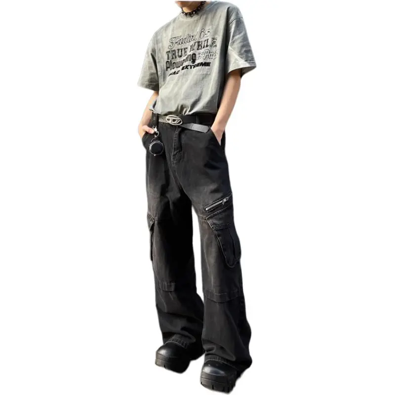 TESTUNG Jeans Men Black-2