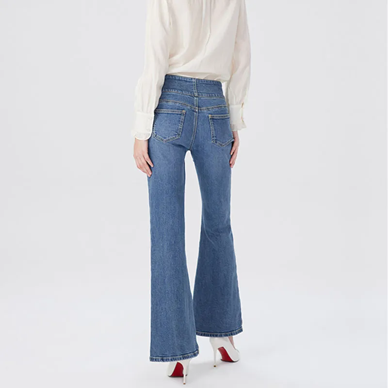Hopeshow Jeans Women's Denim Blue 071-2