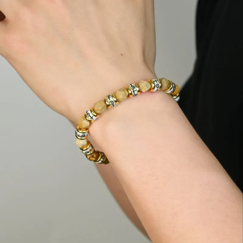 DRAGON LI Picture Stone Bracelets Unisex-3