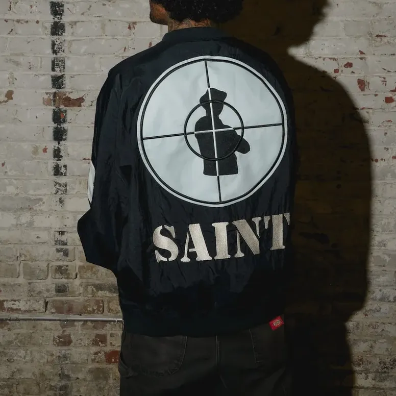 Saint Michael X Public Enemy Nylon Pullover-2